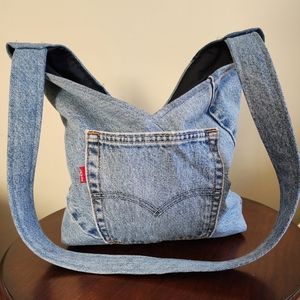 Denim Hobo Bag